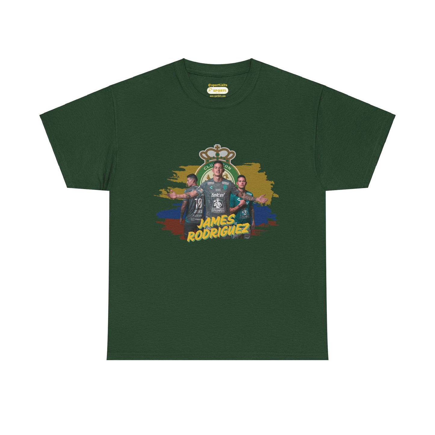 James Rodriguez Club Leon Heavy T-Shirt Soccer Fan Shirt,