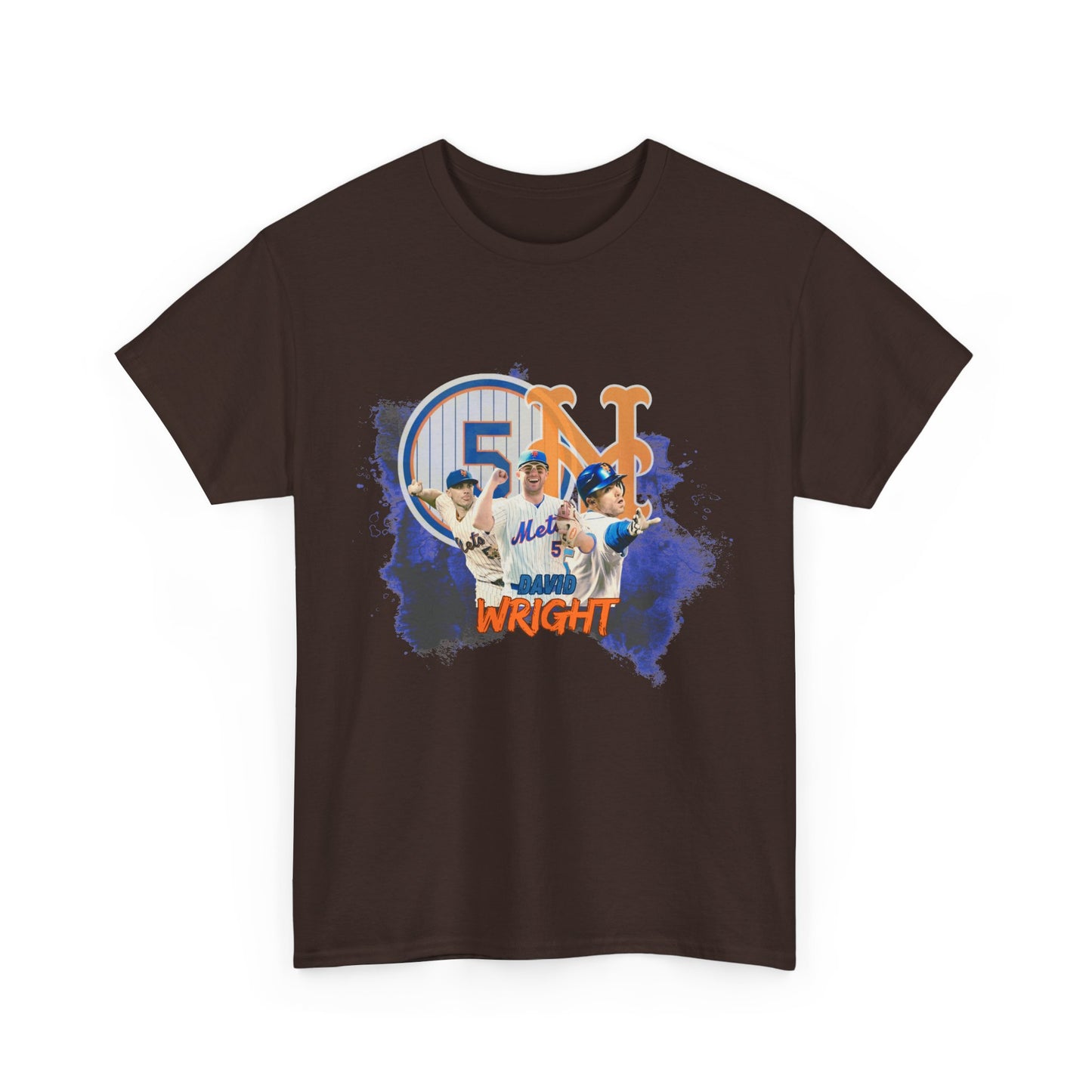 David Wright New York Mets Legend Heavy T-Shirt