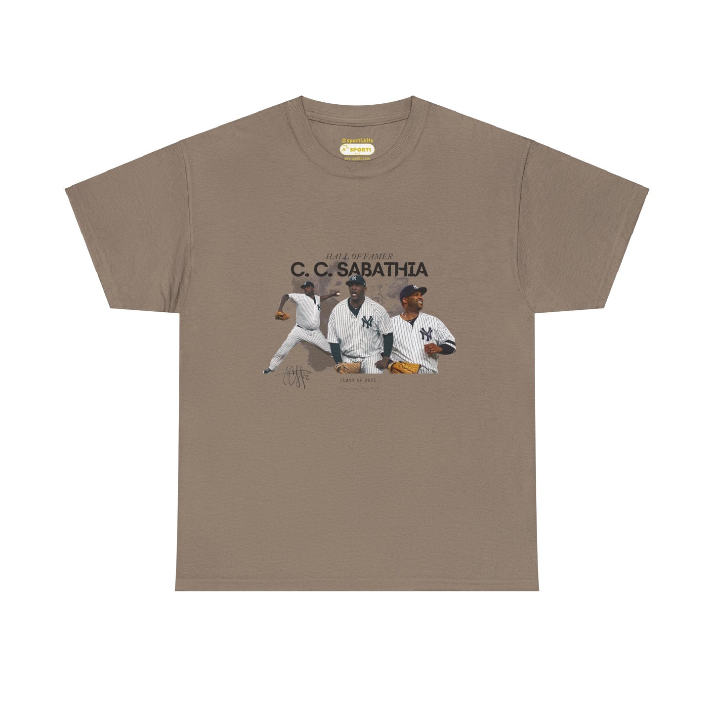 CC Sabathia Hall Of Fame 2025 Heavy Cotton T-Shirt