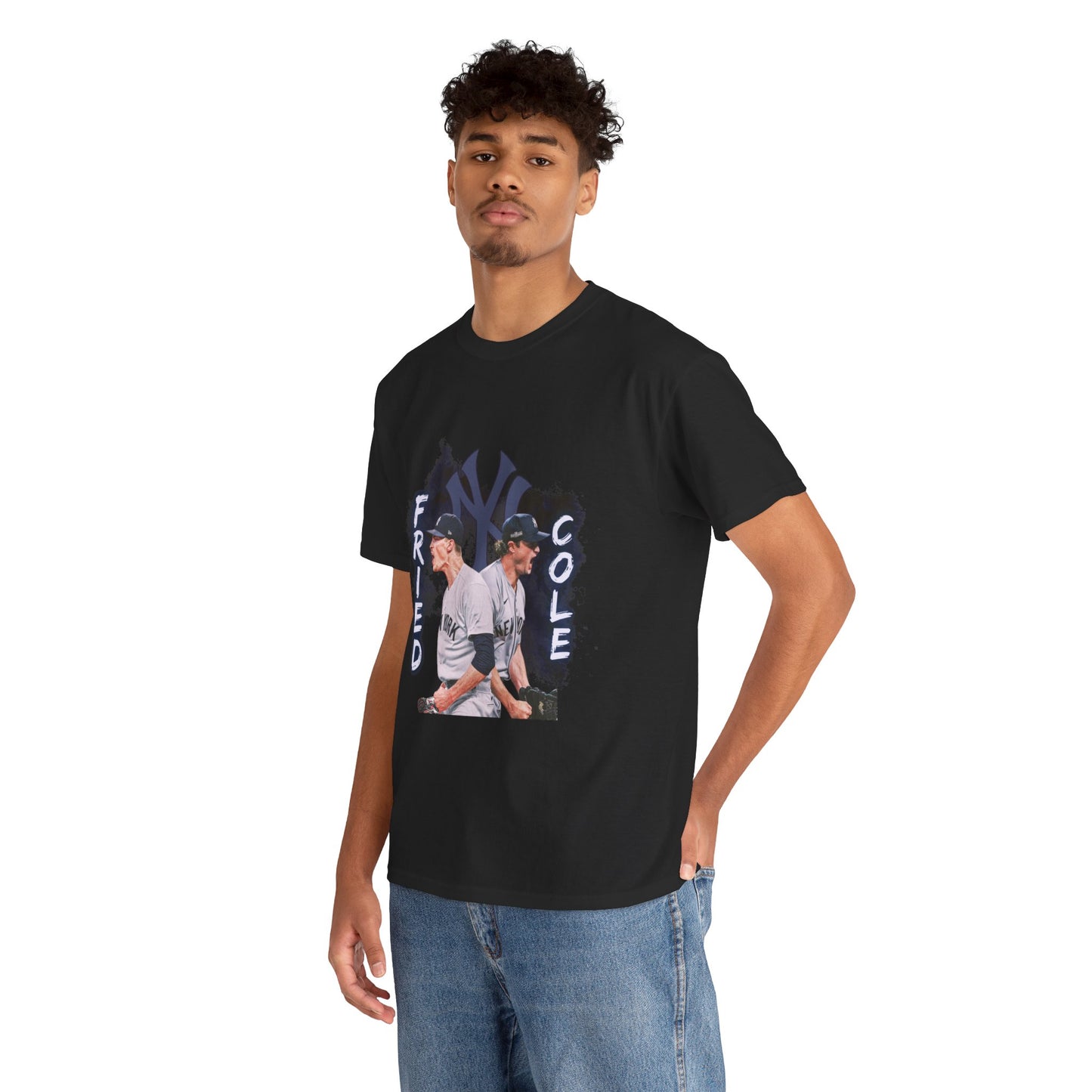 Max Fried and Gerrit Cole Duo Heavy Cotton T-Shirt Baseball Fan