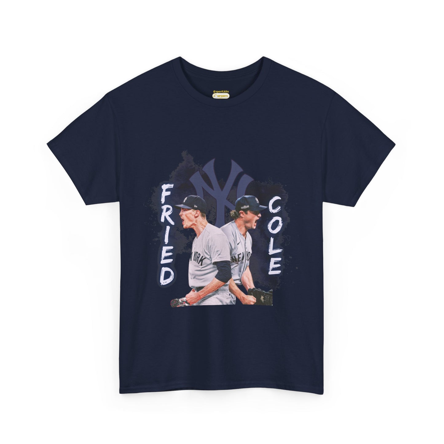 Max Fried and Gerrit Cole Duo Heavy Cotton T-Shirt Baseball Fan