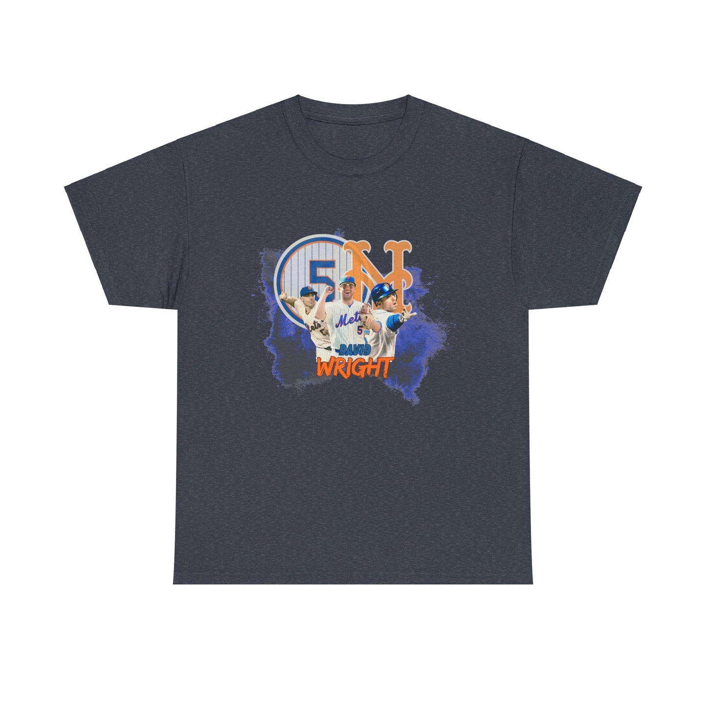 David Wright New York Mets Legend Heavy T-Shirt