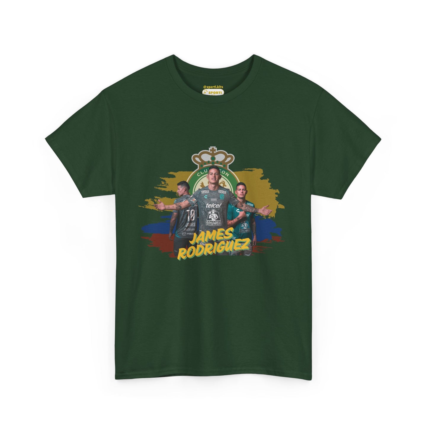 James Rodriguez Club Leon Heavy T-Shirt Soccer Fan Shirt,