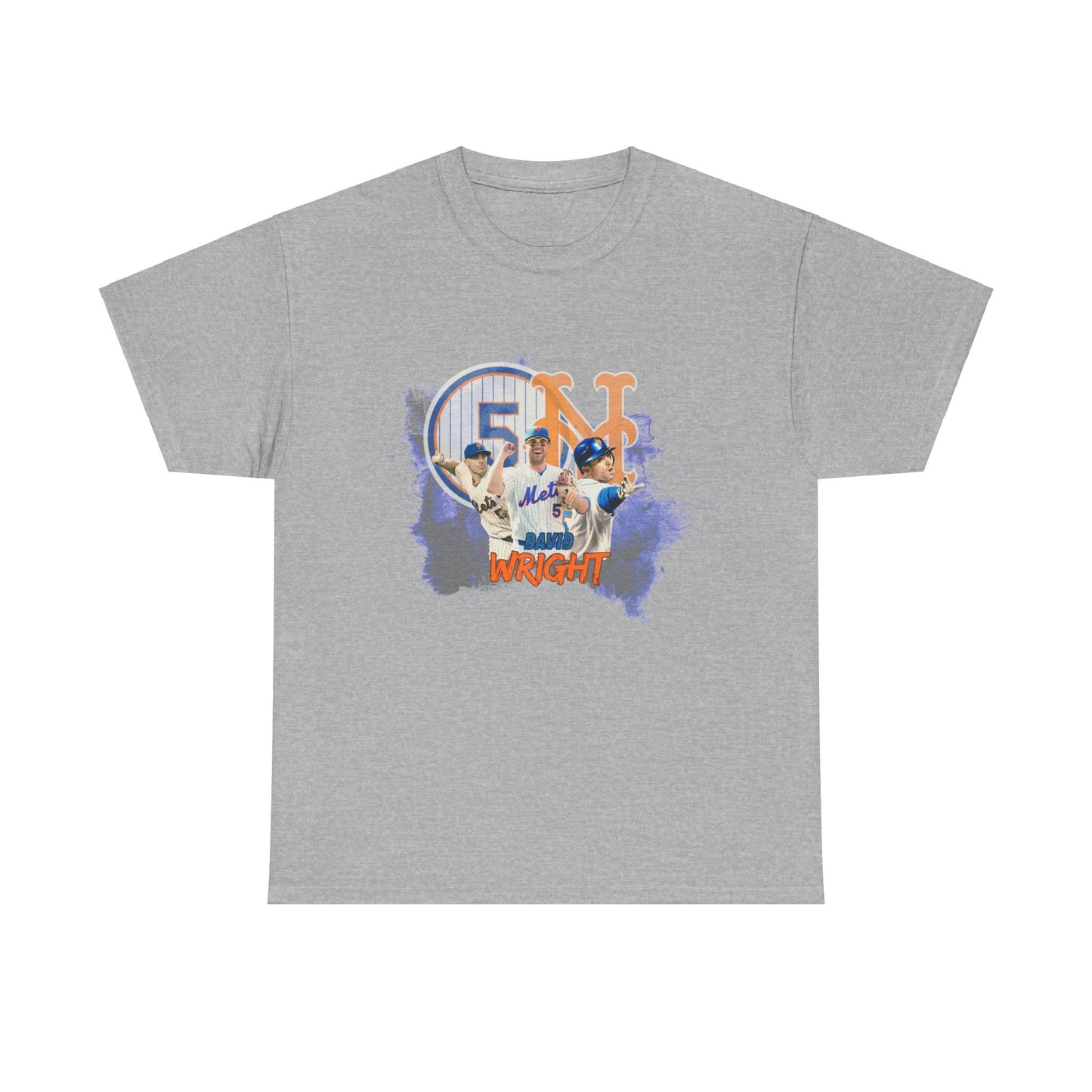 David Wright New York Mets Legend Heavy T-Shirt
