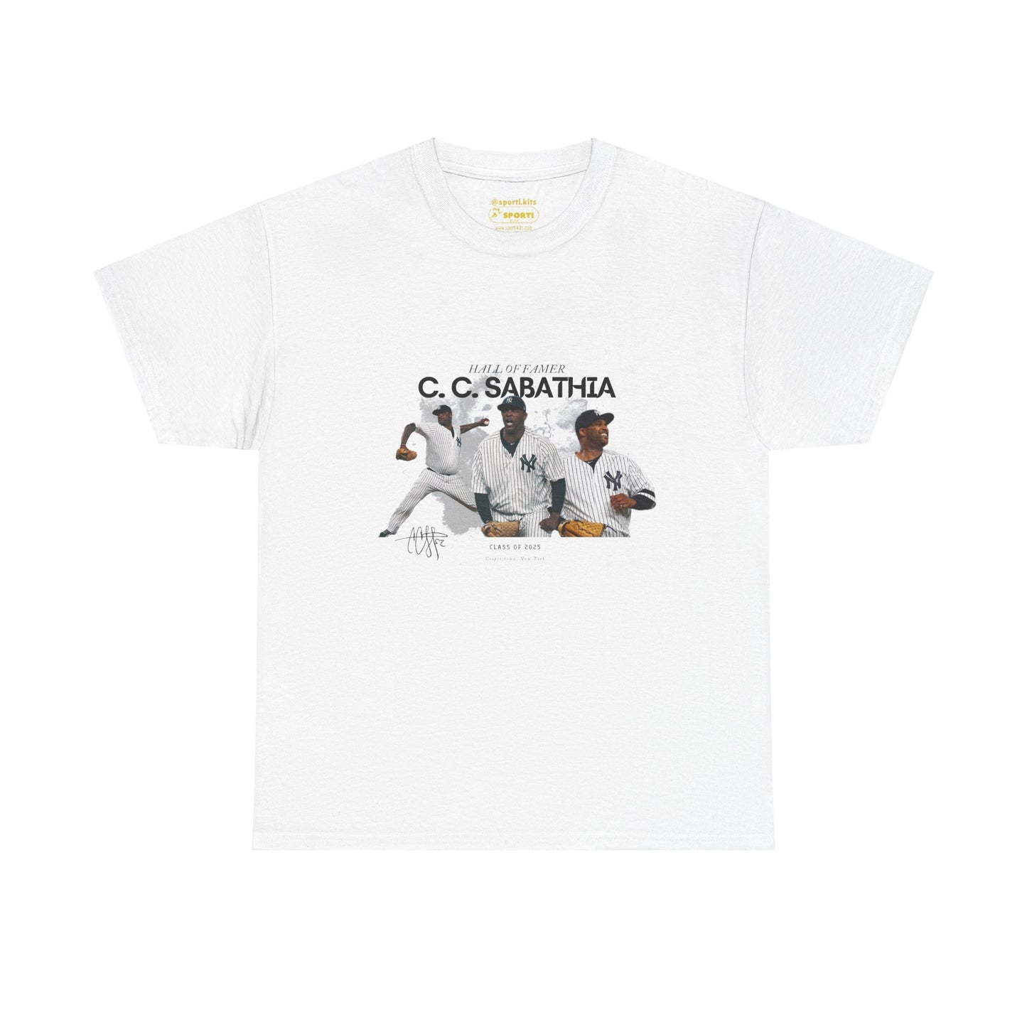 CC Sabathia Hall Of Fame 2025 Heavy Cotton T-Shirt