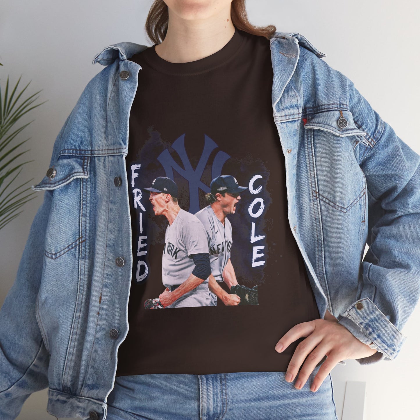 Max Fried and Gerrit Cole Duo Heavy Cotton T-Shirt Baseball Fan