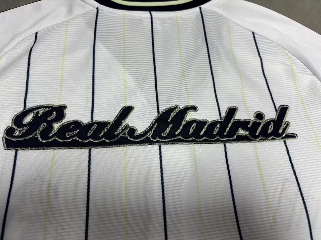 Real Madrid Pre-Match Jersey MLB Baseball Style