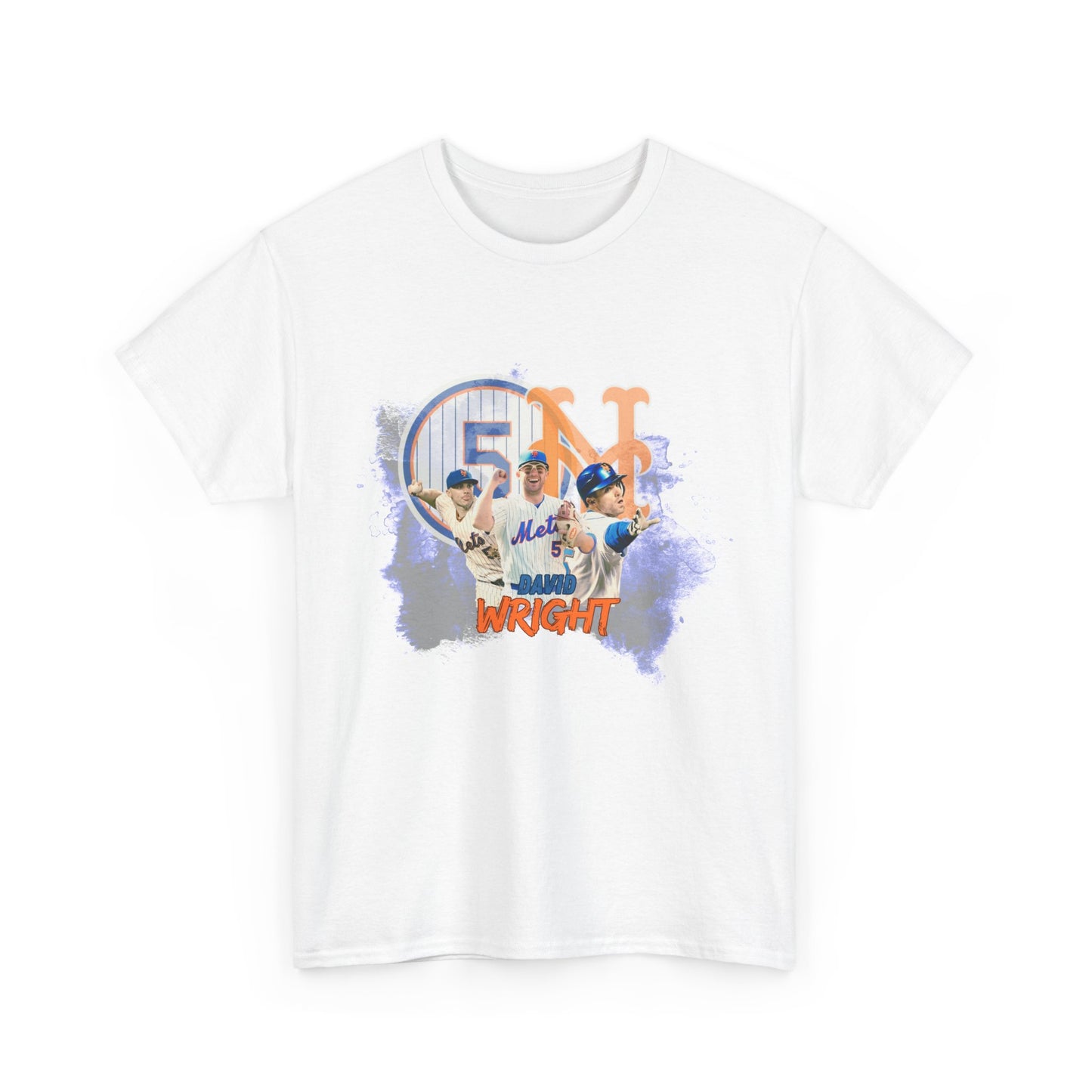 David Wright New York Mets Legend Heavy T-Shirt