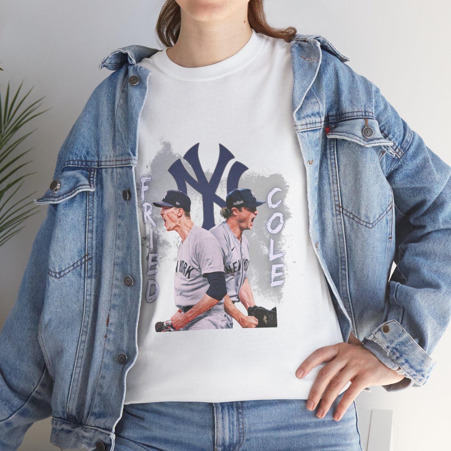 Max Fried and Gerrit Cole Duo Heavy Cotton T-Shirt Baseball Fan