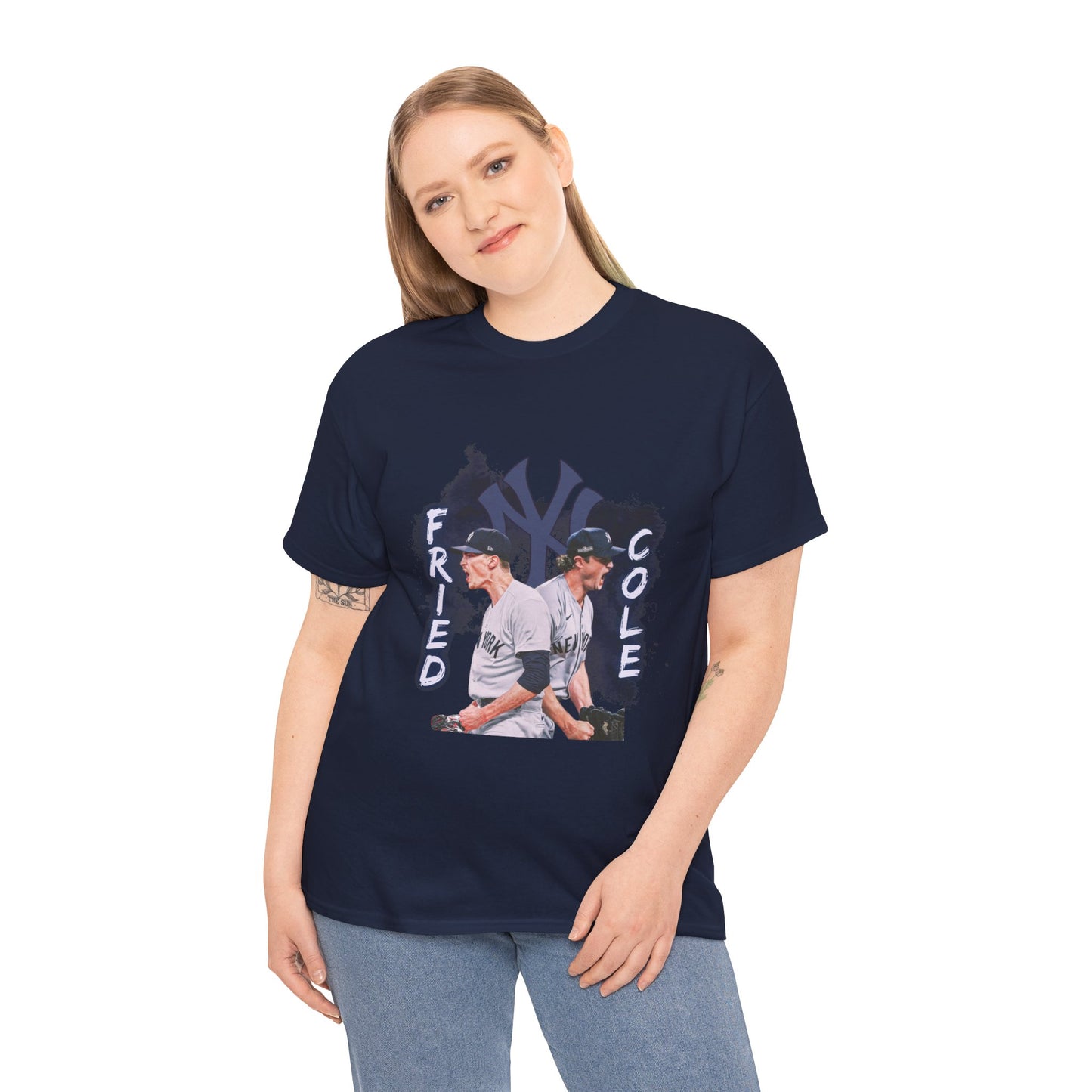 Max Fried and Gerrit Cole Duo Heavy Cotton T-Shirt Baseball Fan