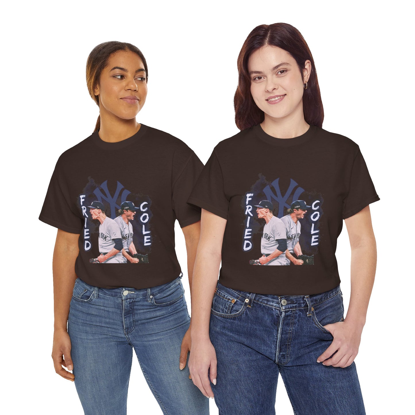 Max Fried and Gerrit Cole Duo Heavy Cotton T-Shirt Baseball Fan