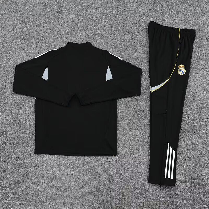 Real Madrid Black Tracksuit Kit 2025-2026