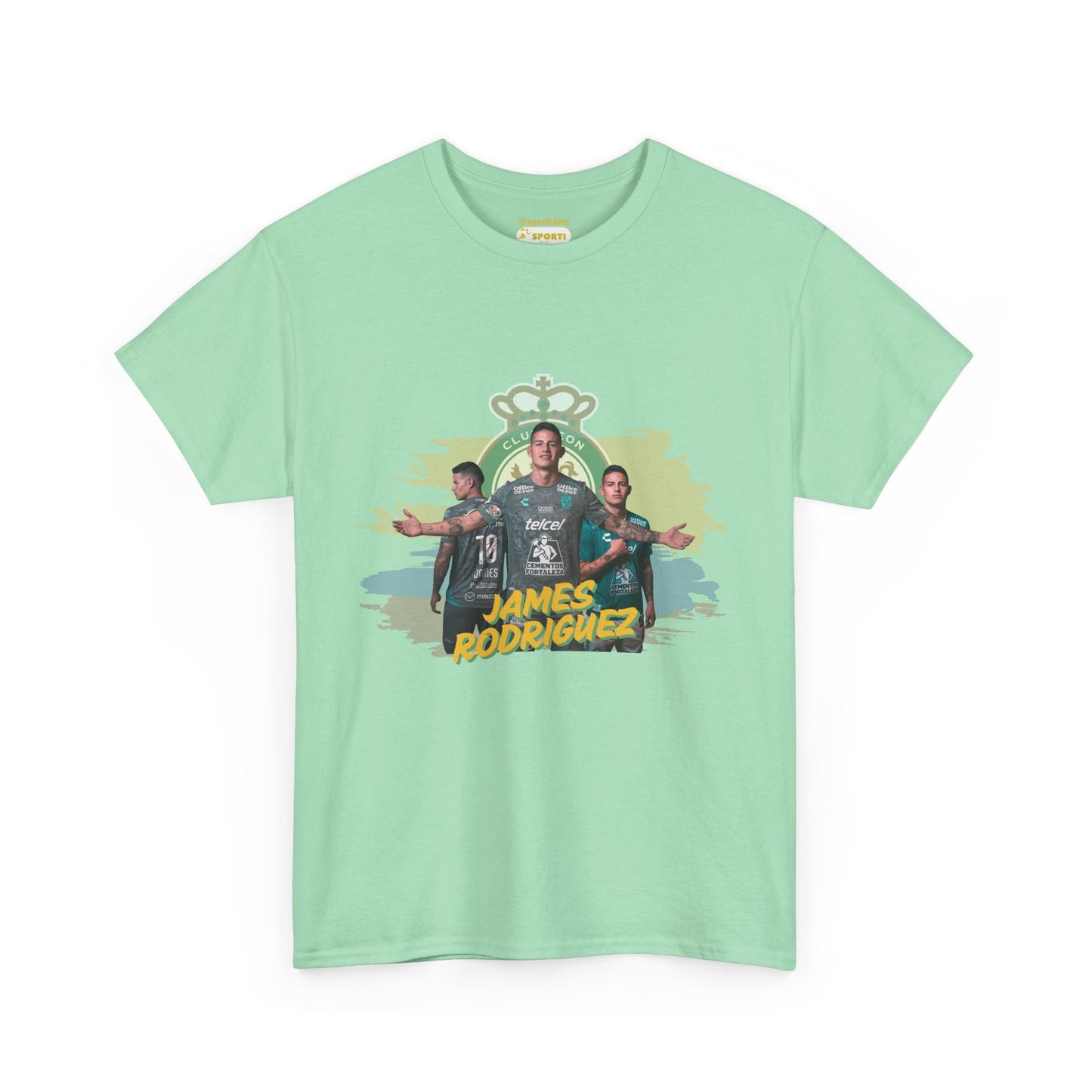 James Rodriguez Club Leon Heavy T-Shirt Soccer Fan Shirt,