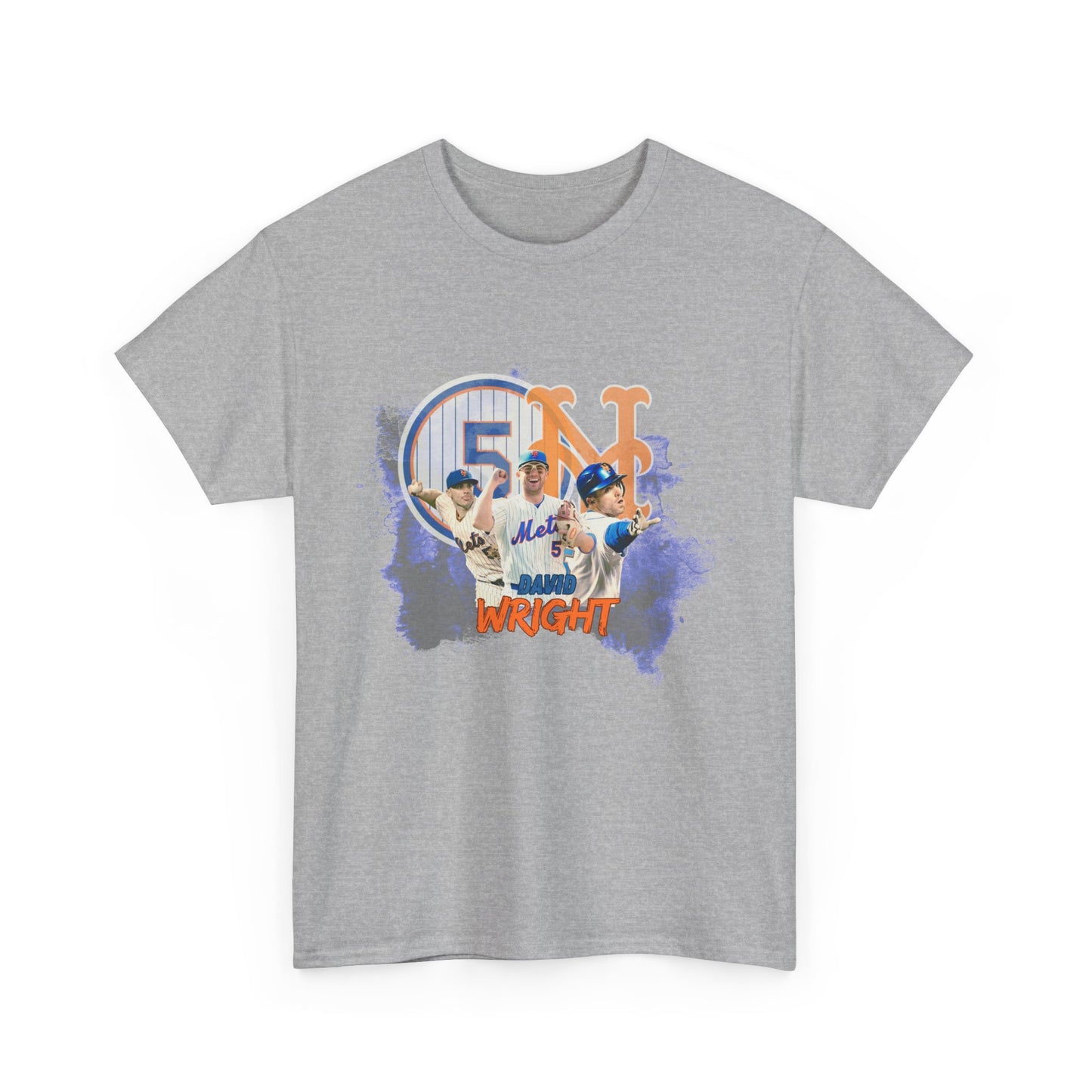 David Wright New York Mets Legend Heavy T-Shirt