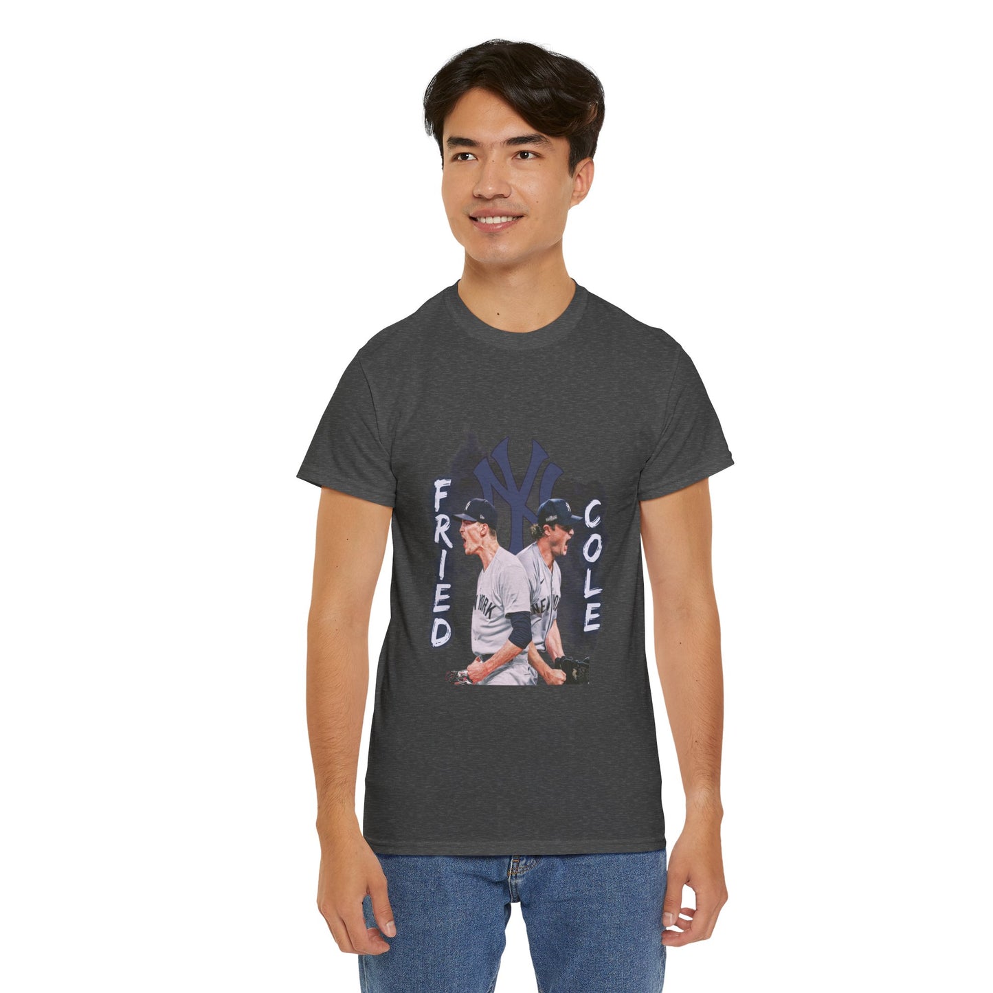 Max Fried and Gerrit Cole Duo Heavy Cotton T-Shirt Baseball Fan
