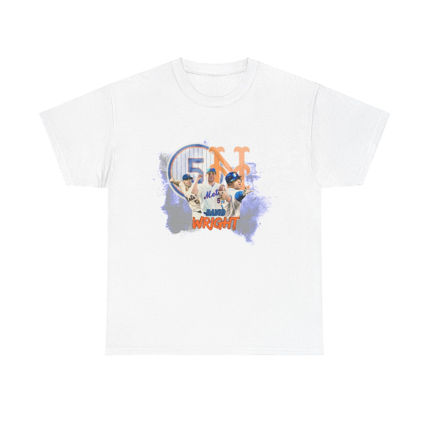 David Wright New York Mets Legend Heavy T-Shirt