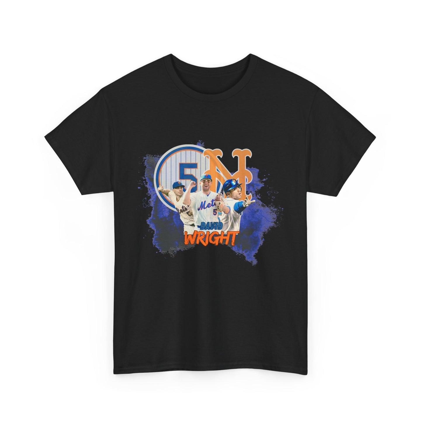 David Wright New York Mets Legend Heavy T-Shirt