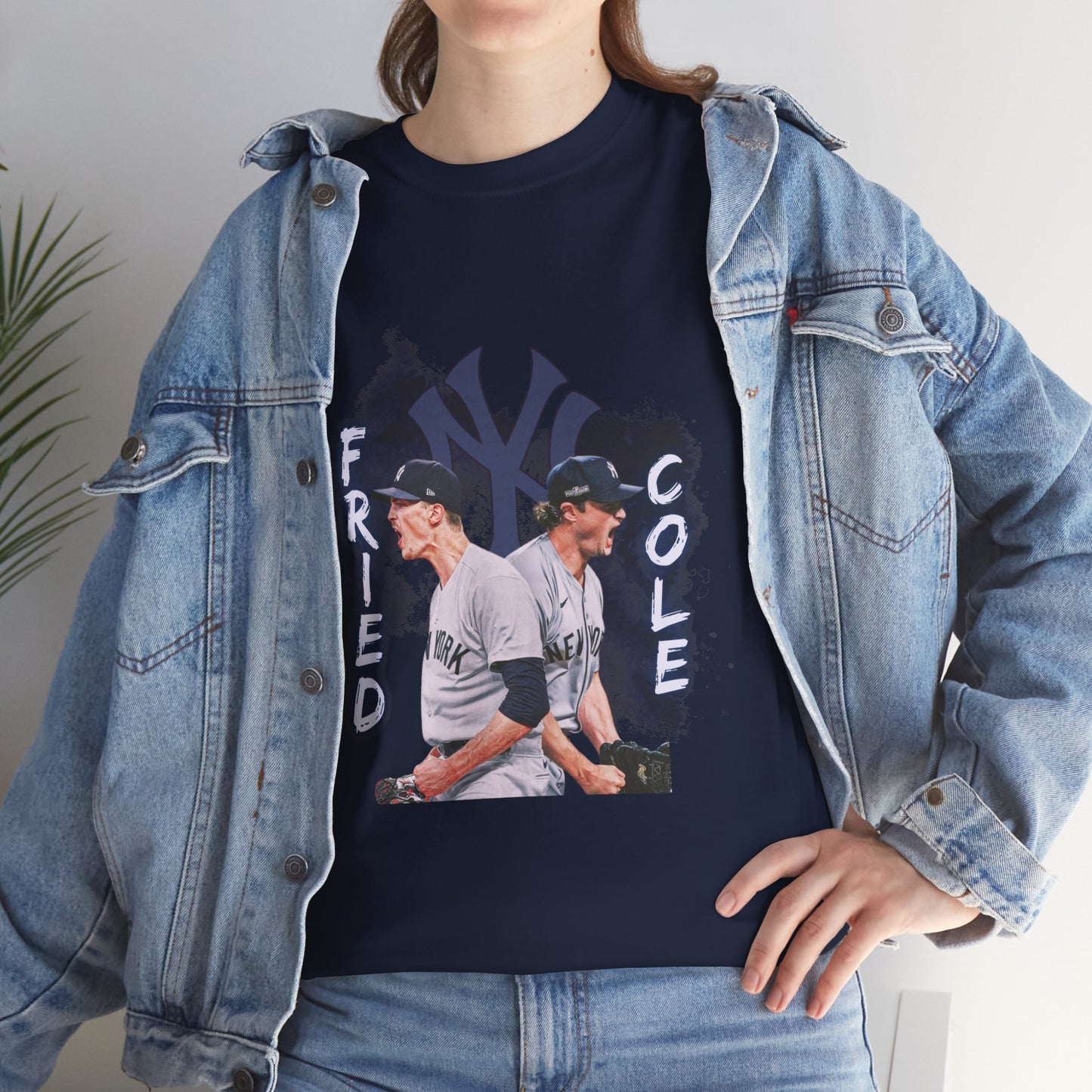 Max Fried and Gerrit Cole Duo Heavy Cotton T-Shirt Baseball Fan