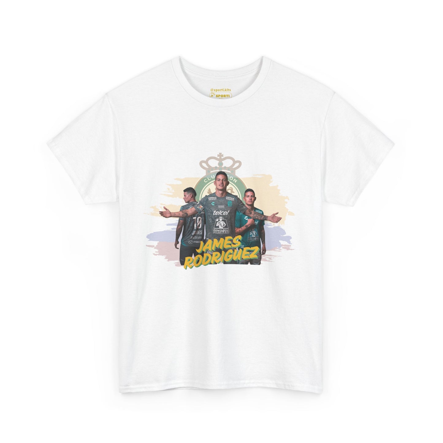 James Rodriguez Club Leon Heavy T-Shirt Soccer Fan Shirt,
