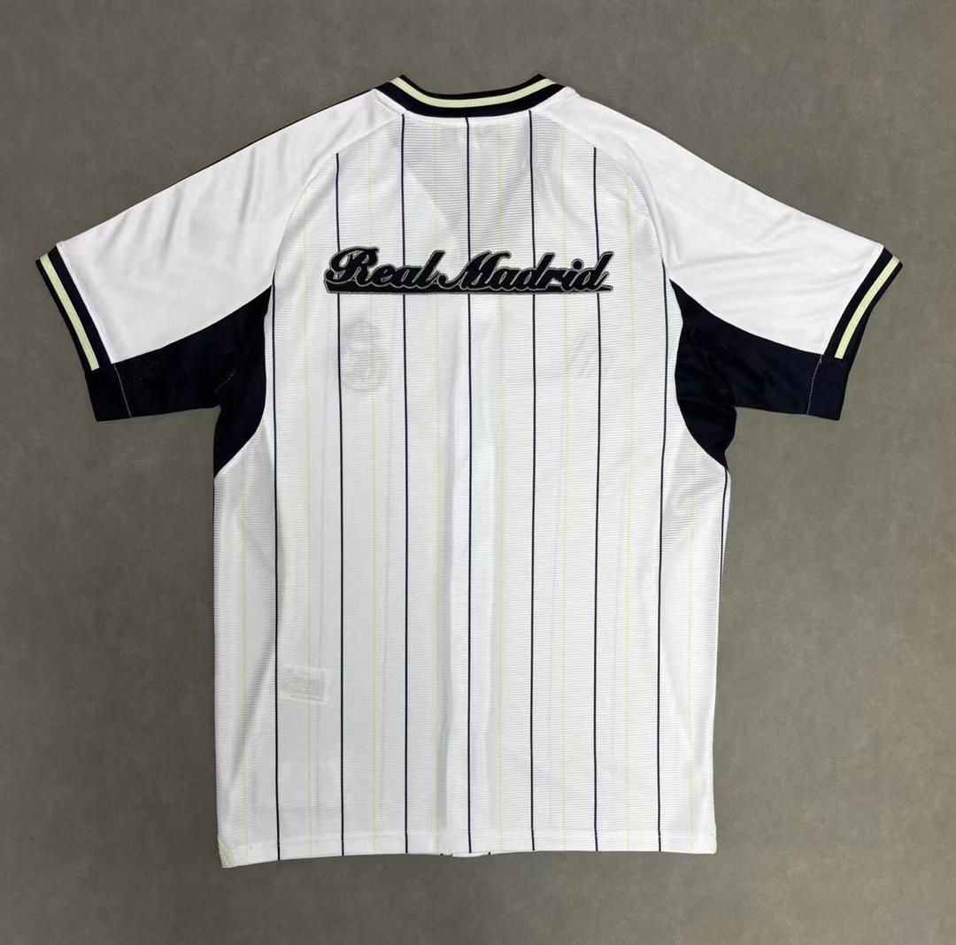 Real Madrid Pre-Match Jersey MLB Baseball Style