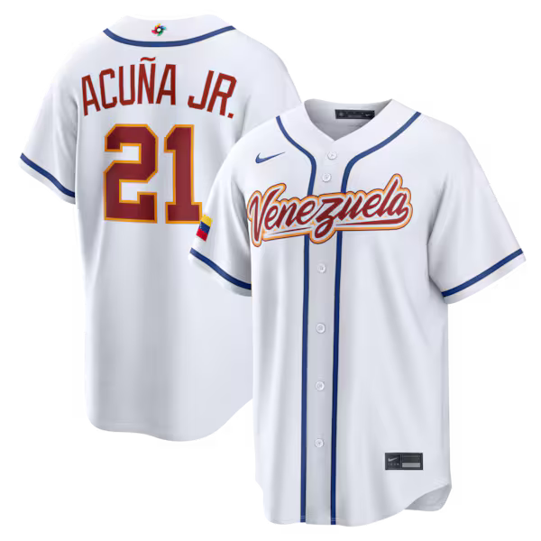 Venezuela WBC 2026 Home Jersey Stitched - Custom Name