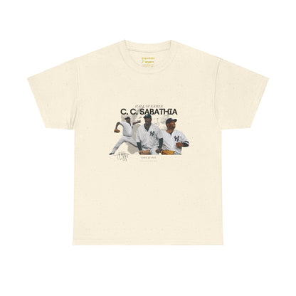 CC Sabathia Hall Of Fame 2025 Heavy Cotton T-Shirt