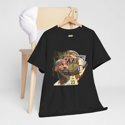 LeBron James Heavy T-Shirt - Basketball Fan Apparel, Sports Team Tee,