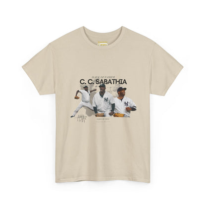 CC Sabathia Hall Of Fame 2025 Heavy Cotton T-Shirt