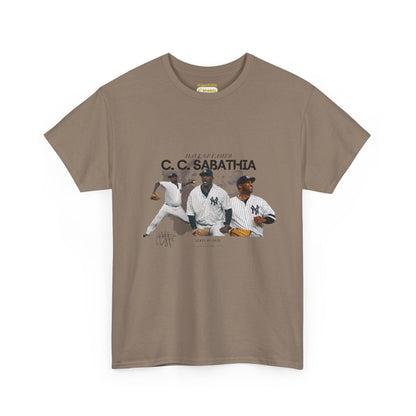 CC Sabathia Hall Of Fame 2025 Heavy Cotton T-Shirt