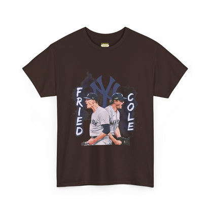 Max Fried and Gerrit Cole Duo Heavy Cotton T-Shirt Baseball Fan