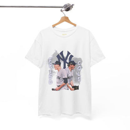 Max Fried and Gerrit Cole Duo Heavy Cotton T-Shirt Baseball Fan