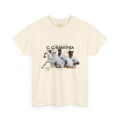 CC Sabathia Hall Of Fame 2025 Heavy Cotton T-Shirt
