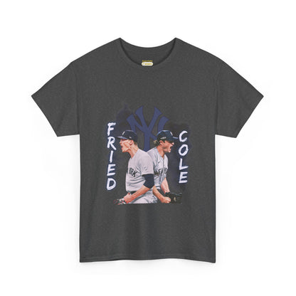 Max Fried and Gerrit Cole Duo Heavy Cotton T-Shirt Baseball Fan