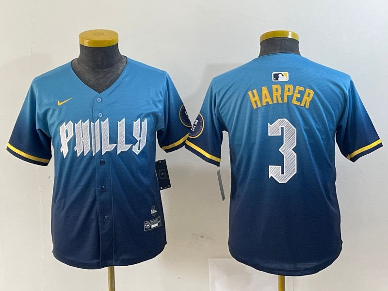 Philadelphia Phillies City Connect Jersey - Bryce Harper & Aston Villa Away Jersey Rogers #27