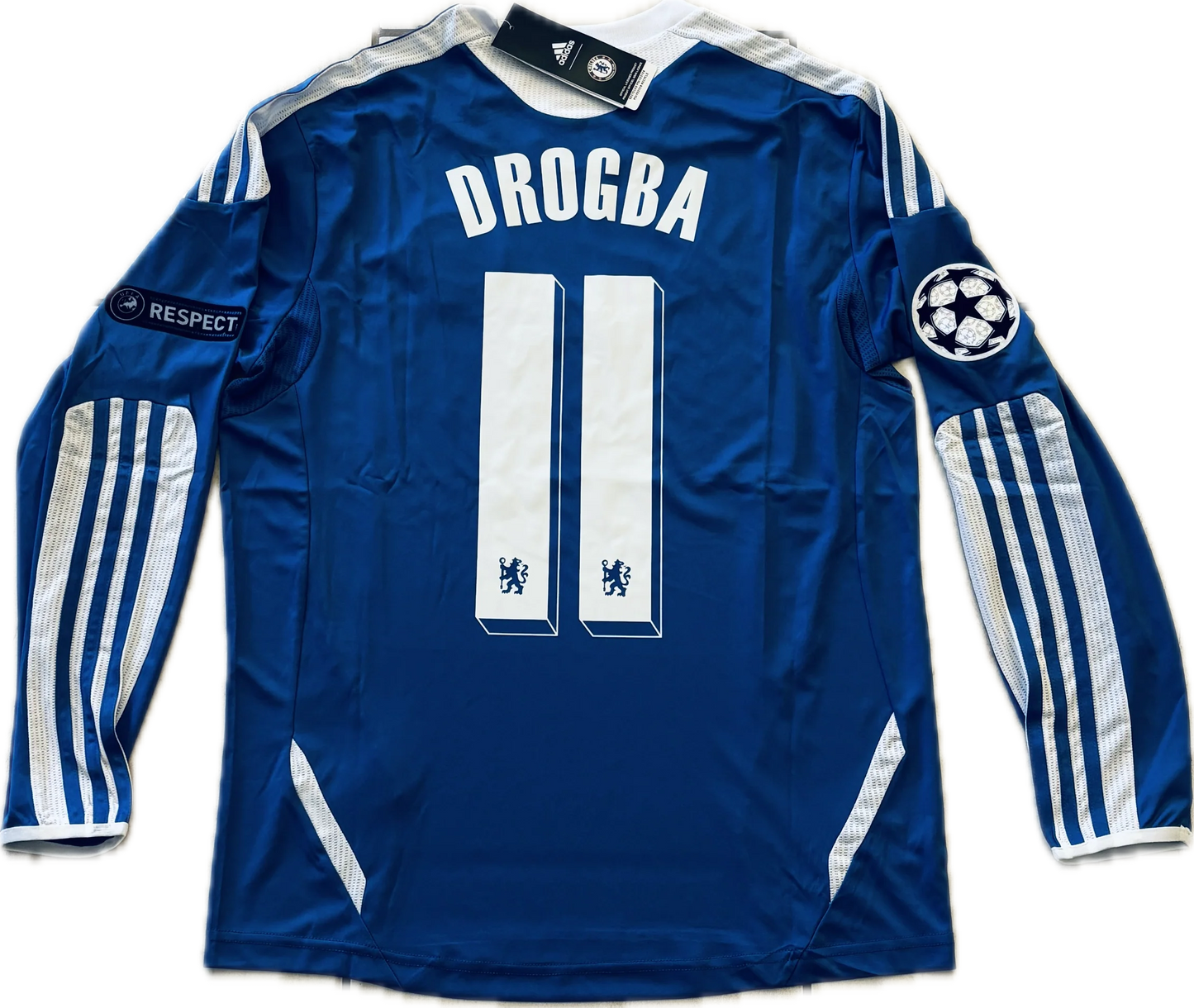 Chelsea 2012 Final Long Sleeve Jersey Drogba • XL