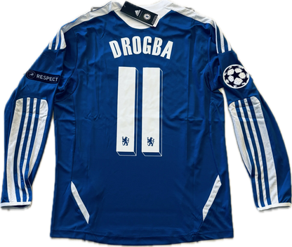 Chelsea 2012 Final Long Sleeve Jersey Drogba • XL