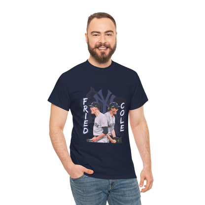 Max Fried and Gerrit Cole Duo Heavy Cotton T-Shirt Baseball Fan