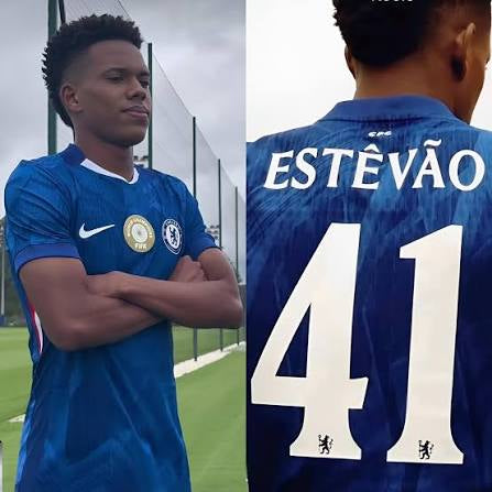 Chelsea Home Jersey 2025/2026 • Estêvão