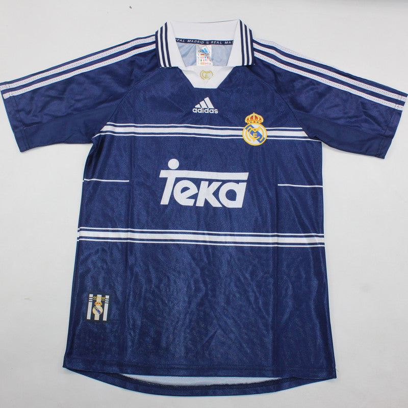 Real Madrid Teka Blue Away Jersey 1998-1999