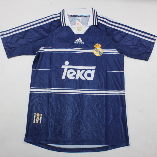 Real Madrid Teka Blue Away Jersey 1998-1999