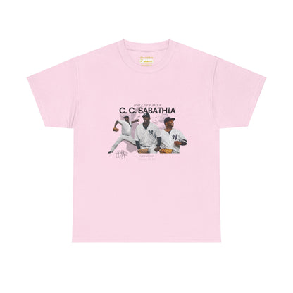 CC Sabathia Hall Of Fame 2025 Heavy Cotton T-Shirt