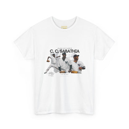 CC Sabathia Hall Of Fame 2025 Heavy Cotton T-Shirt