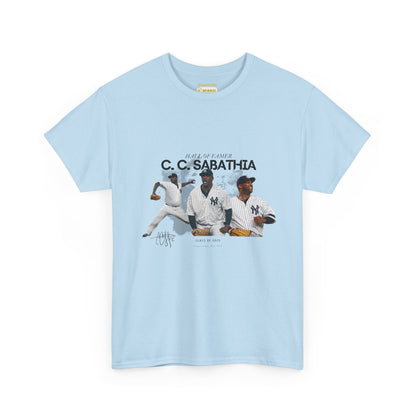 CC Sabathia Hall Of Fame 2025 Heavy Cotton T-Shirt