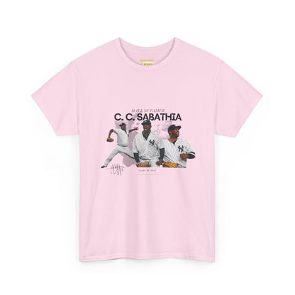 CC Sabathia Hall Of Fame 2025 Heavy Cotton T-Shirt