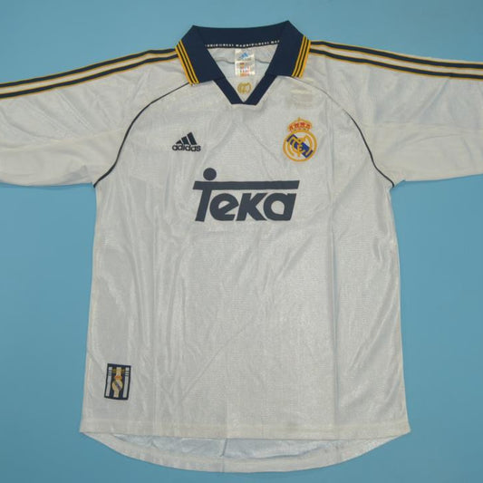 Real Madrid Teka Home White Jersey 1998-1999
