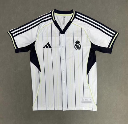 Real Madrid Pre-Match Jersey MLB Baseball Style