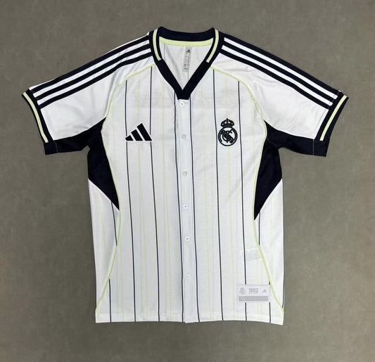 Real Madrid Pre-Match Jersey MLB Baseball Style