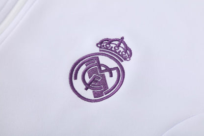 Real Madrid Purple and White Classic Style Tracksuit